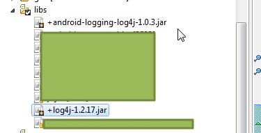 import android-logging-log4j-1.0.3.jar and log4j-1.2.17.jar lib_thumb